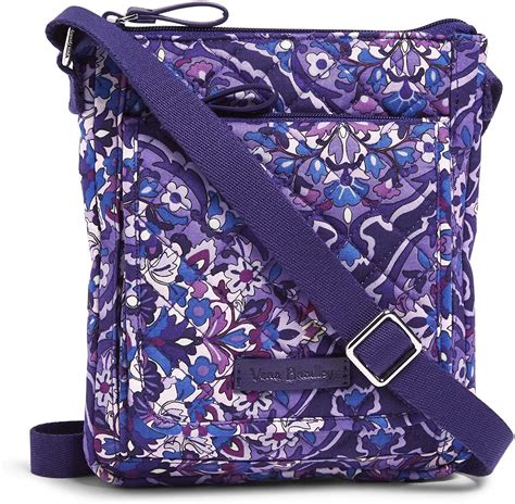 vera bradley cotton wallet crossbody purse with rfid protection|vera bradley elderberry wallet.